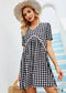 Boho Black And White Mini Dress Rowan