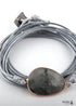 Pulsera Boho, Pulsera de Cuerda RH, Turmalina Negra