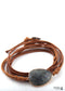 Pulsera Boho, Pulsera de Cuerda RH, Turmalina Negra