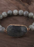 Pulsera Boho, Pulsera de Yoga RH, Piedra Natural Amazonita