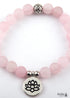 Boho Bracelet, RH Yoga Bracelet, Natural Stone Mala Lotus