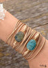 Boho Bracelet, Rope Wrap Bracelet, Blue Amazonite