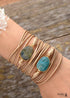 Boho Bracelet, Rope Wrap Bracelet, Blue Amazonite