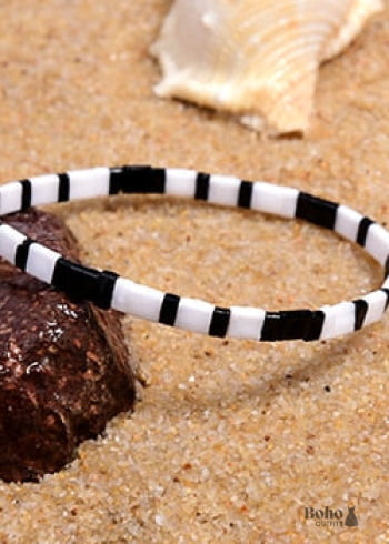 Pulsera Boho, Pulsera Tila Bead, Colorida