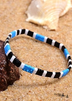 Pulsera Boho, Pulsera Tila Bead, Colorida