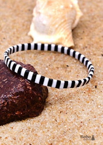 Pulsera Boho, Pulsera Tila Bead, Colorida