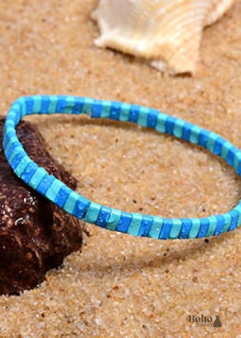 Pulsera Boho, Pulsera Tila Bead, Colorida