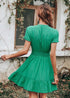 Boho Bright Green Mini Dress Debra