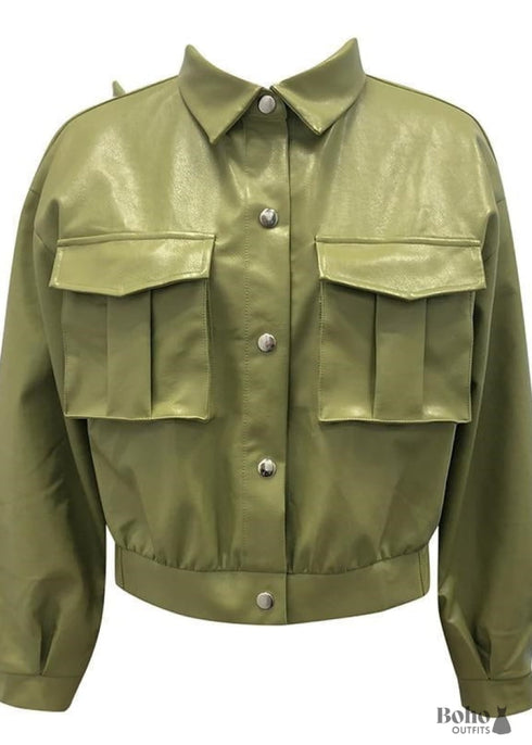 Chaqueta Boho Chic de Piel Sintética