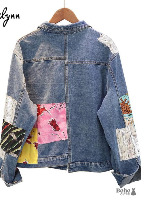 Chaqueta vaquera bohemia chic