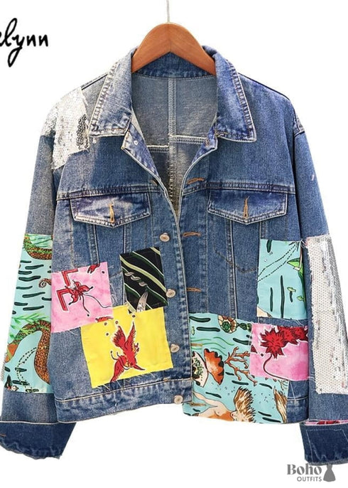 Chaqueta vaquera bohemia chic