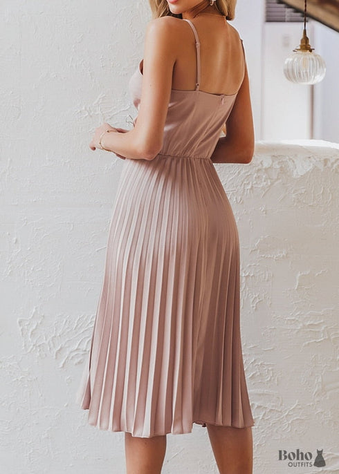 Boho Chic Midi Dress Ruby