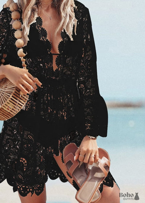 Boho Chic Mini Lace Dress Elisa