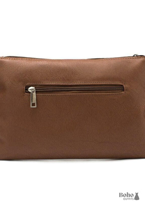 Bolso de mano bohemio color oliva