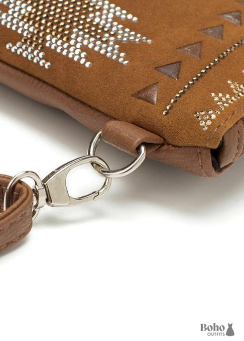 Bolso de mano bohemio color oliva