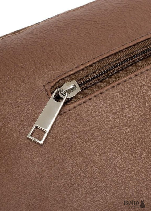 Bolso de mano bohemio color oliva