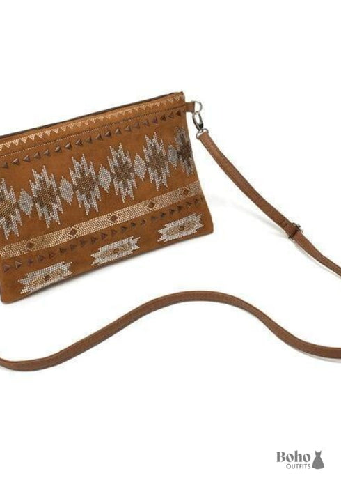 Bolso de mano bohemio color oliva