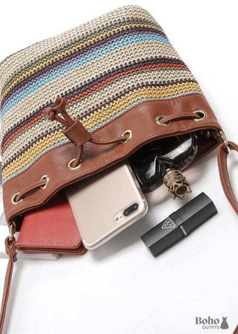 Bolso bohemio con cordón Arya