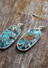 Boho Earrings, Dangle Earrings, Arial Turquoises Dangle Earring