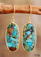 Boho Earrings, Dangle Earrings, Arial Turquoises Dangle Earring