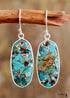 Boho Earrings, Dangle Earrings, Arial Turquoises Dangle Earring