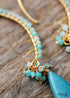 Pendientes Boho, Pendientes Colgantes, Amazonita Azul, Vive Diferente