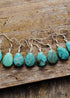 Boho Earrings, Dangle Earrings, Blue Faceted Amazonite