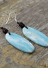 Boho Earrings, Dangle Earrings, Blue Stone