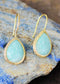Boho Earrings, Dangle Earrings, Cute Elegant Blue Amazonite