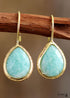 Boho Earrings, Dangle Earrings, Cute Elegant Blue Amazonite