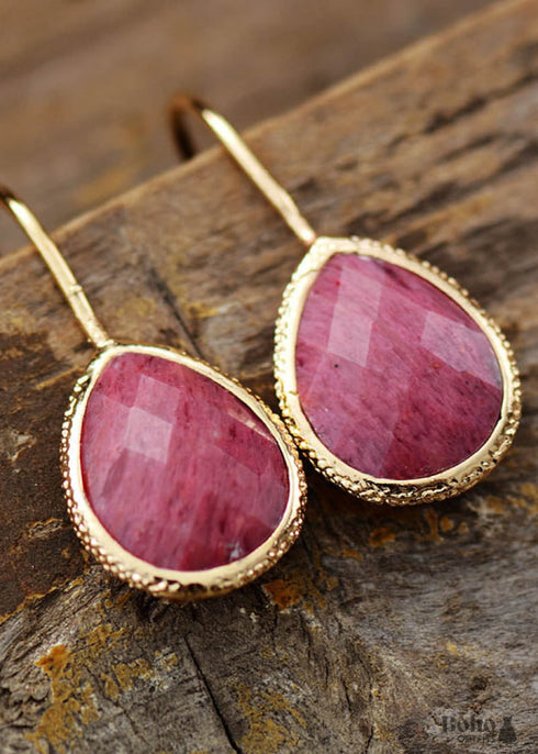 Boho Earrings, Dangle Earrings, Cute Elegant Blue Amazonite