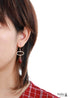 Pendientes bohemios, pendientes colgantes, elipse de jaspes rojos