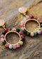Pendientes bohemios, pendientes colgantes, pendientes de flores