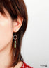 Pendientes bohemios, pendientes colgantes, jaspe verde