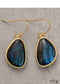 Pendientes bohemios, pendientes colgantes, pendientes colgantes de labradorita