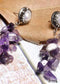 Pendientes bohemios, pendientes colgantes, color lavanda y morado