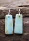 Pendientes bohemios, pendientes colgantes, amazonita azul maya