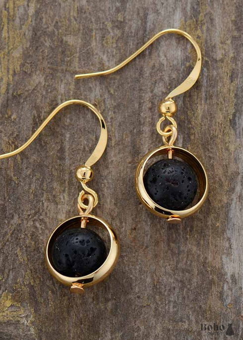 Pendientes bohemios, pendientes colgantes, turquesa azul luna, jaspe, lava