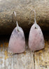 Boho Earrings, Dangle Earrings, Pink Rose Quartz