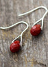 Boho Earrings, Dangle Earrings, Purple Amethyst and Red Jasper