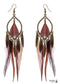 Boho Earrings Light Feathers Joanna