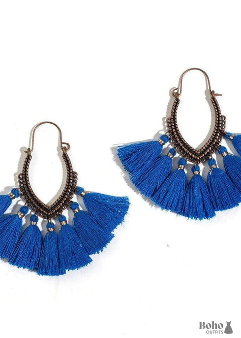 Boho Earrings Pompoms Lena