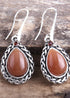 Pendientes bohemios, pendientes colgantes RH, plata negra