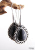 Pendientes bohemios, pendientes colgantes RH, plata negra