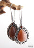 Pendientes bohemios, pendientes colgantes RH, plata negra