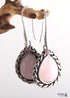 Pendientes bohemios, pendientes colgantes RH, plata negra