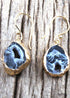 Pendientes bohemios, pendientes colgantes RH, piedra negra