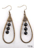 Pendientes bohemios, pendientes colgantes RH, pendientes de aro con gota
