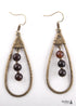 Pendientes bohemios, pendientes colgantes RH, pendientes de aro con gota