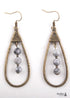 Pendientes bohemios, pendientes colgantes RH, pendientes de aro con gota